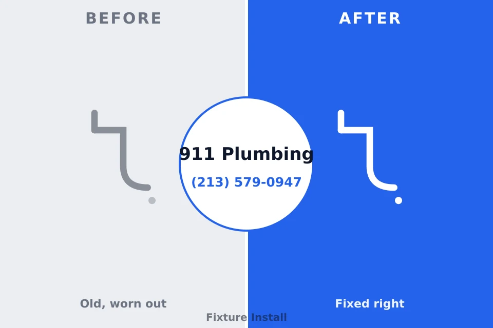 Before and after: plumbing repair New Castle, IN
